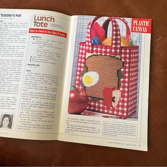 ANNIES PATTERN CLUB July 1998 Machine Knit Cross-Stitch Smocking Crochet Sewing - Picture 8 of 16